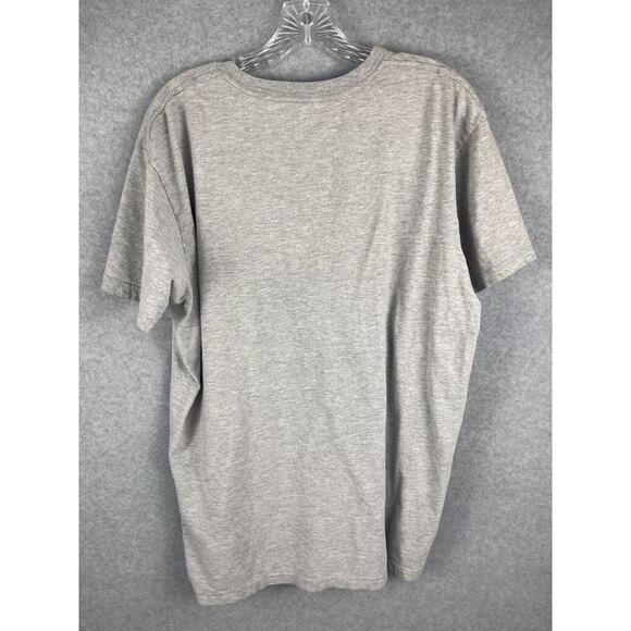 Hybrid Check Meowt T Shirt Men's Size XL Gray Super Trooper Funny Tee STAIN - Picture 3 of 8